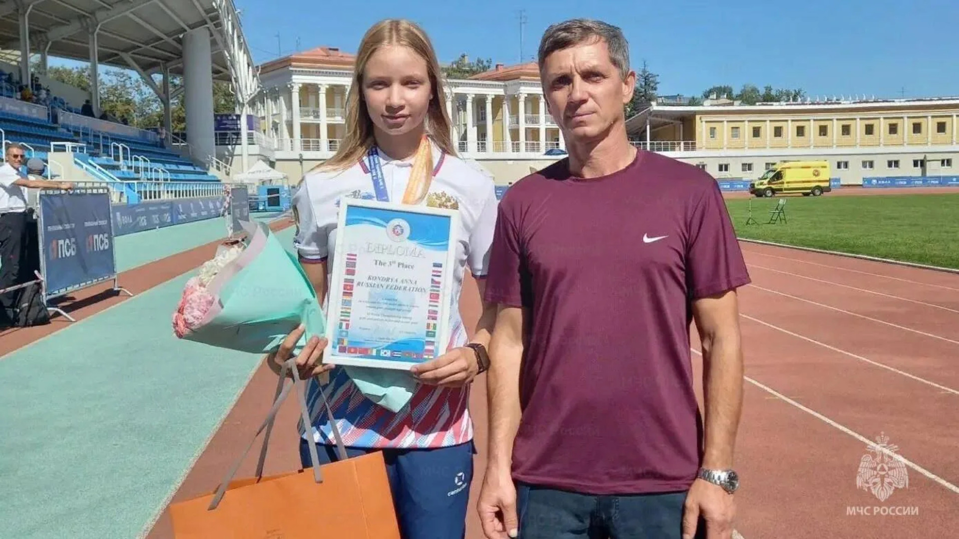 Анна Кондря из Брянска заняла третье место на ЧМ по пожарно‑спасательному спорту